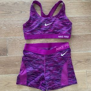 Nike Bra and Shorts set